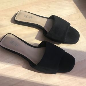 *NEW* Black Suede Renvy Sandles